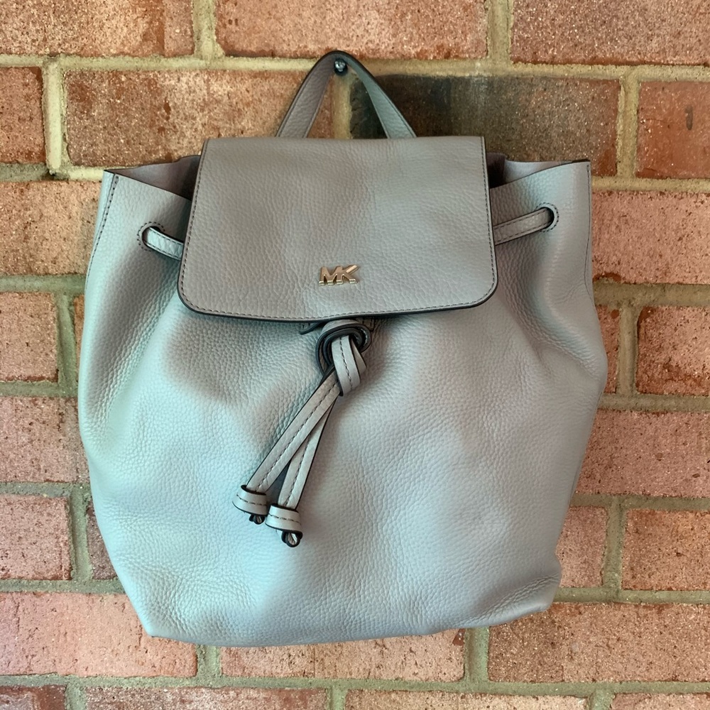 NWT - Michael Kors Leather Drawstring Backpack